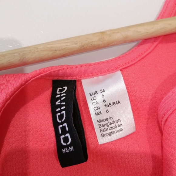 DIVIDED Skater Fit and Flare Coral Minidress NWOT - Picture 5 of 5